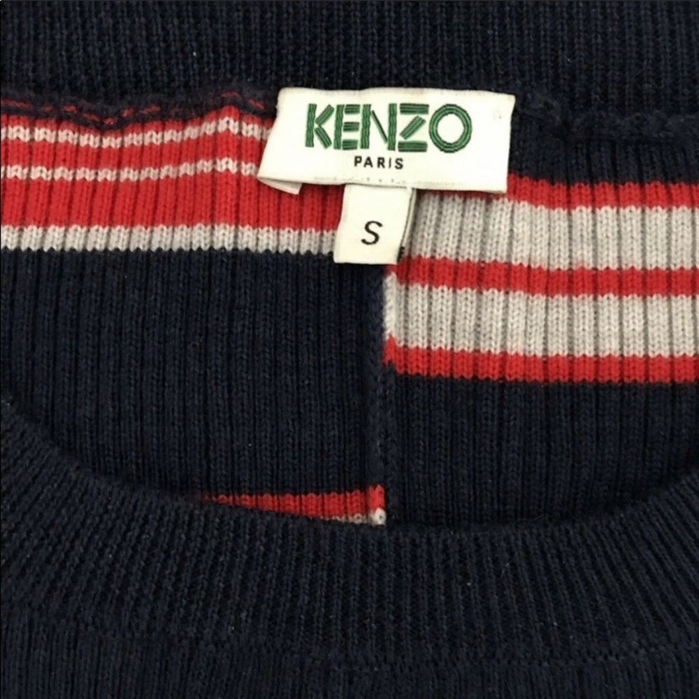 Kenzo dress knit striped dress navy - Picture 6 of 6